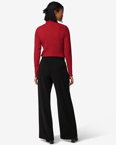 pantalon femme Wani &agrave; paillettes noir noir - 36248540BLACK - HEMA