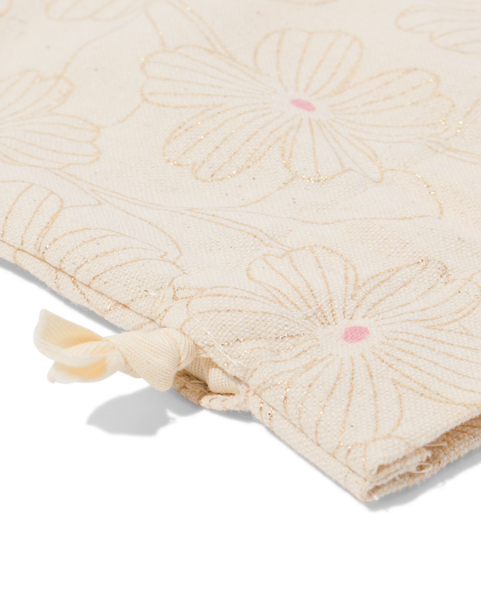 Geschenktasche M, 20,5 &times; 27,5 cm, Stoff, Blumen - 14700703 - HEMA