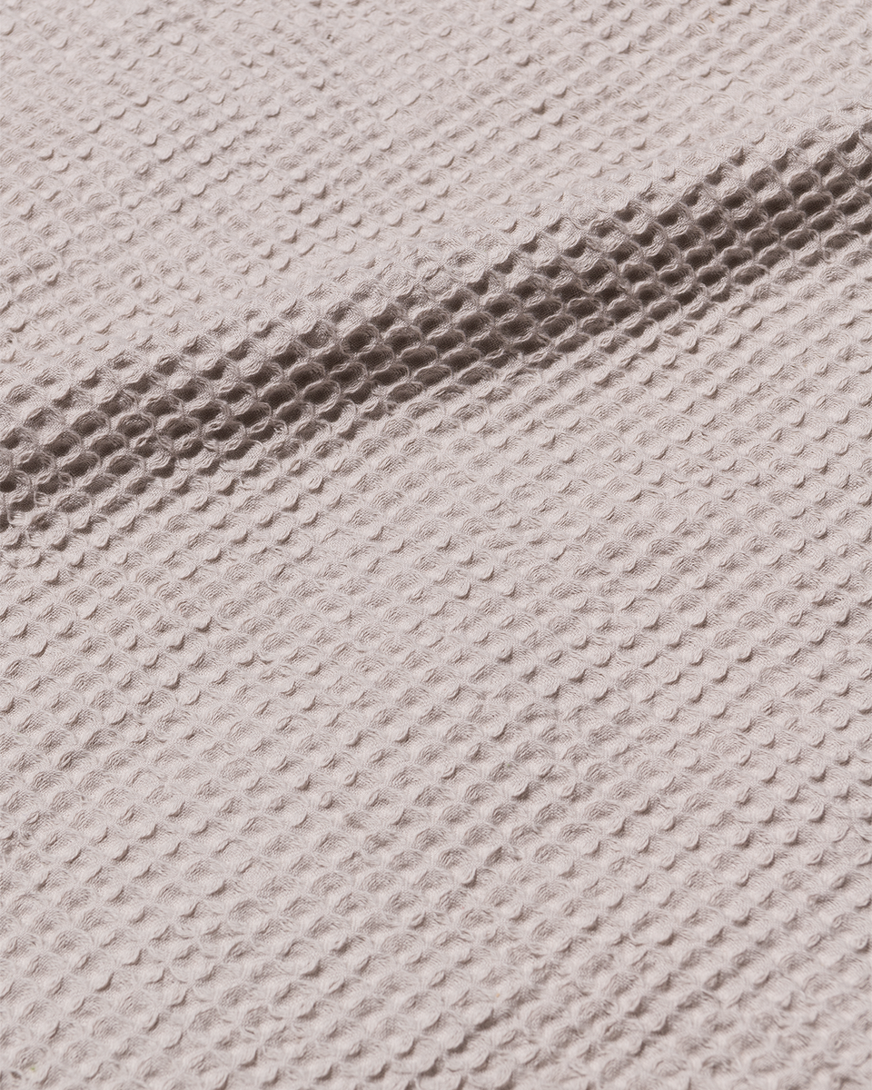 couvre-lit gaufré gris gris - 1000024517 - HEMA