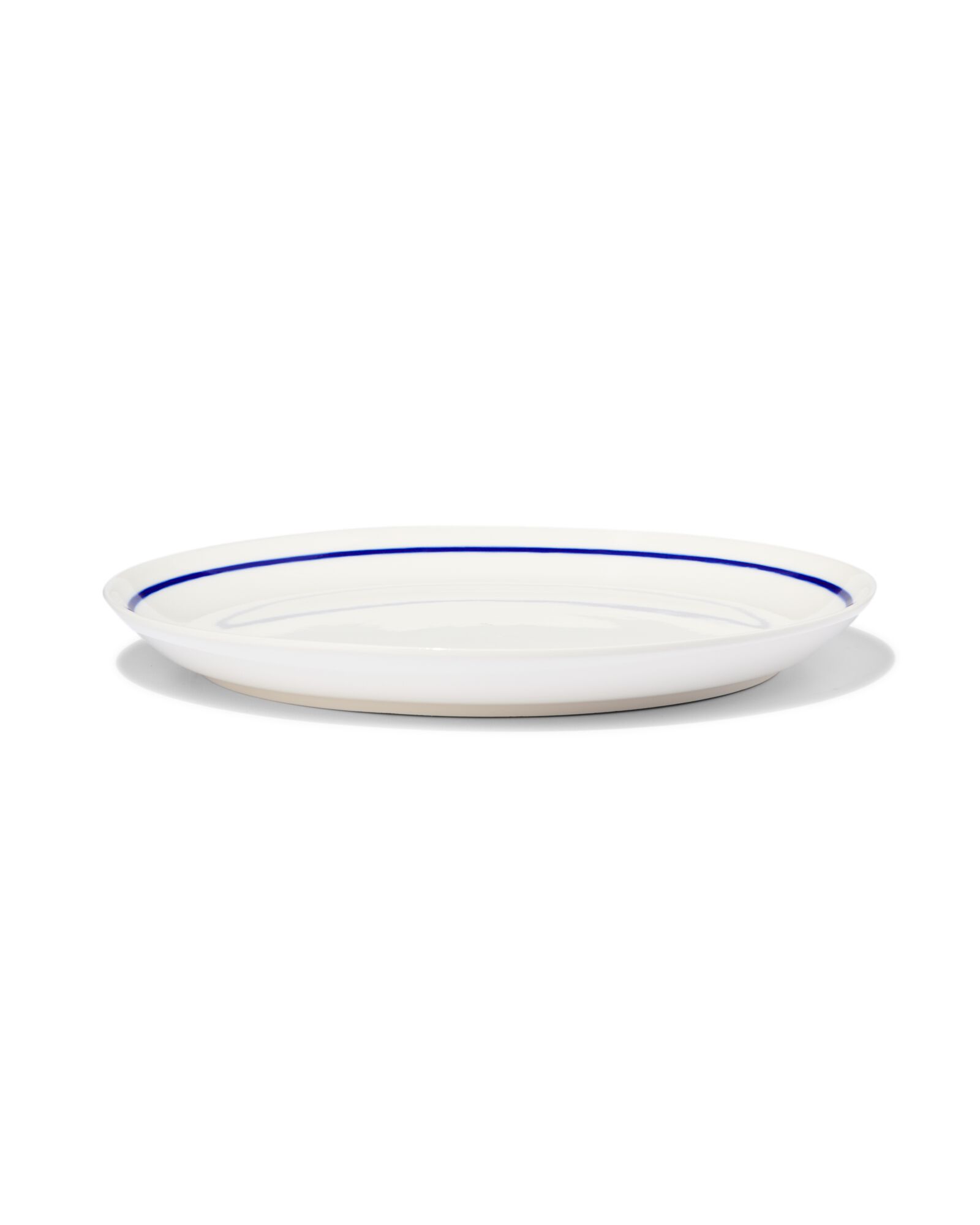 petite assiette &Oslash;21cm - new bone blanc et bleu - vaisselle d&eacute;pareill&eacute;e - 9650006 - HEMA
