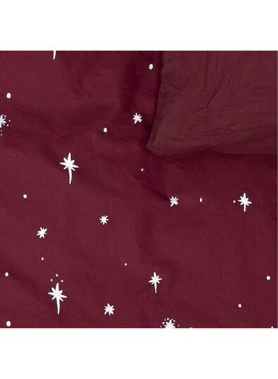 Bettwäsche – Soft Cotton – Sterne dunkelrot - 1000016621 - HEMA