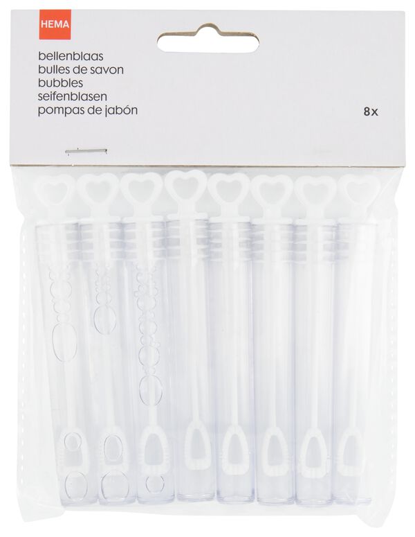 8 tubes de bulles de savon 36&nbsp;ml &agrave; distribuer - 14230162 - HEMA