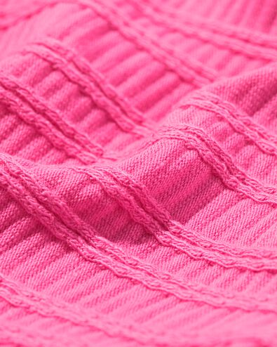 kinderskort rib jersey roze - 30866007PINK - HEMA