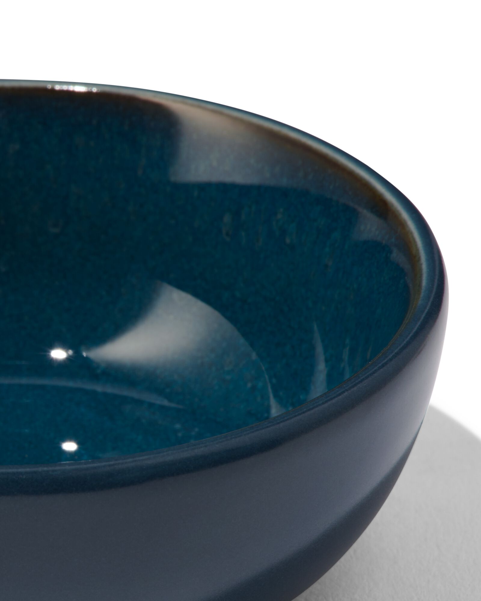 Schale Helsinki, reaktive Glasur, blau, 9.5 cm - 9602608 - HEMA