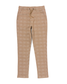 pantalon enfant à carreaux marron marron - 1000029785 - HEMA