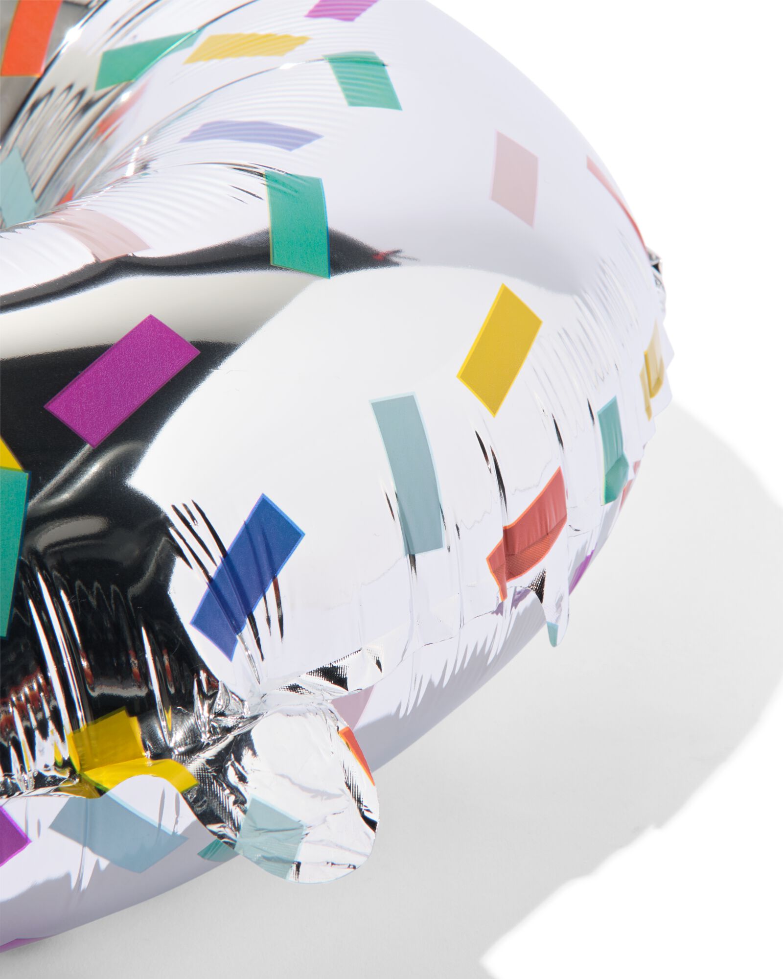 ballon alu chiffres 0-9 confettis XL argent&eacute; 3 - 14250030 - HEMA