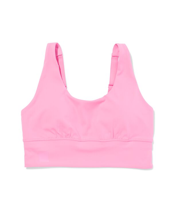 Sport-BH mit Unterst&uuml;tzung Light, b&uuml;gellos  rosa rosa - 21700315PINK - HEMA
