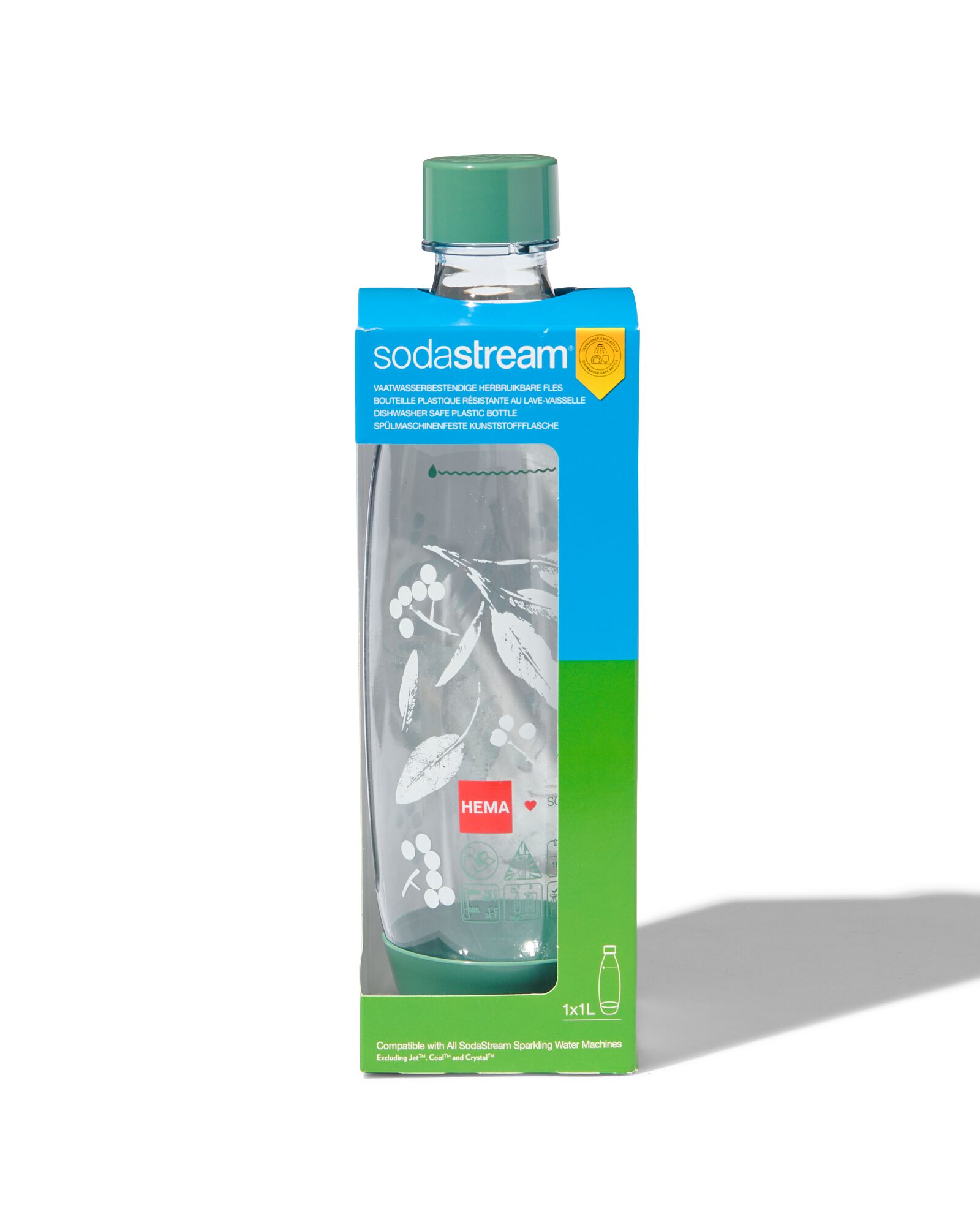 SodaStream bouteille en plastique feuilles 1L - 80405202 - HEMA