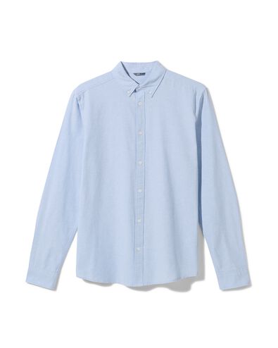 herenoverhemd  blauw - 2103240BLUE - HEMA