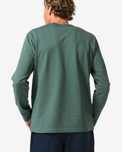 T-shirt homme coupe décontractée vert moyen vert moyen - 2101930MIDGREEN - HEMA