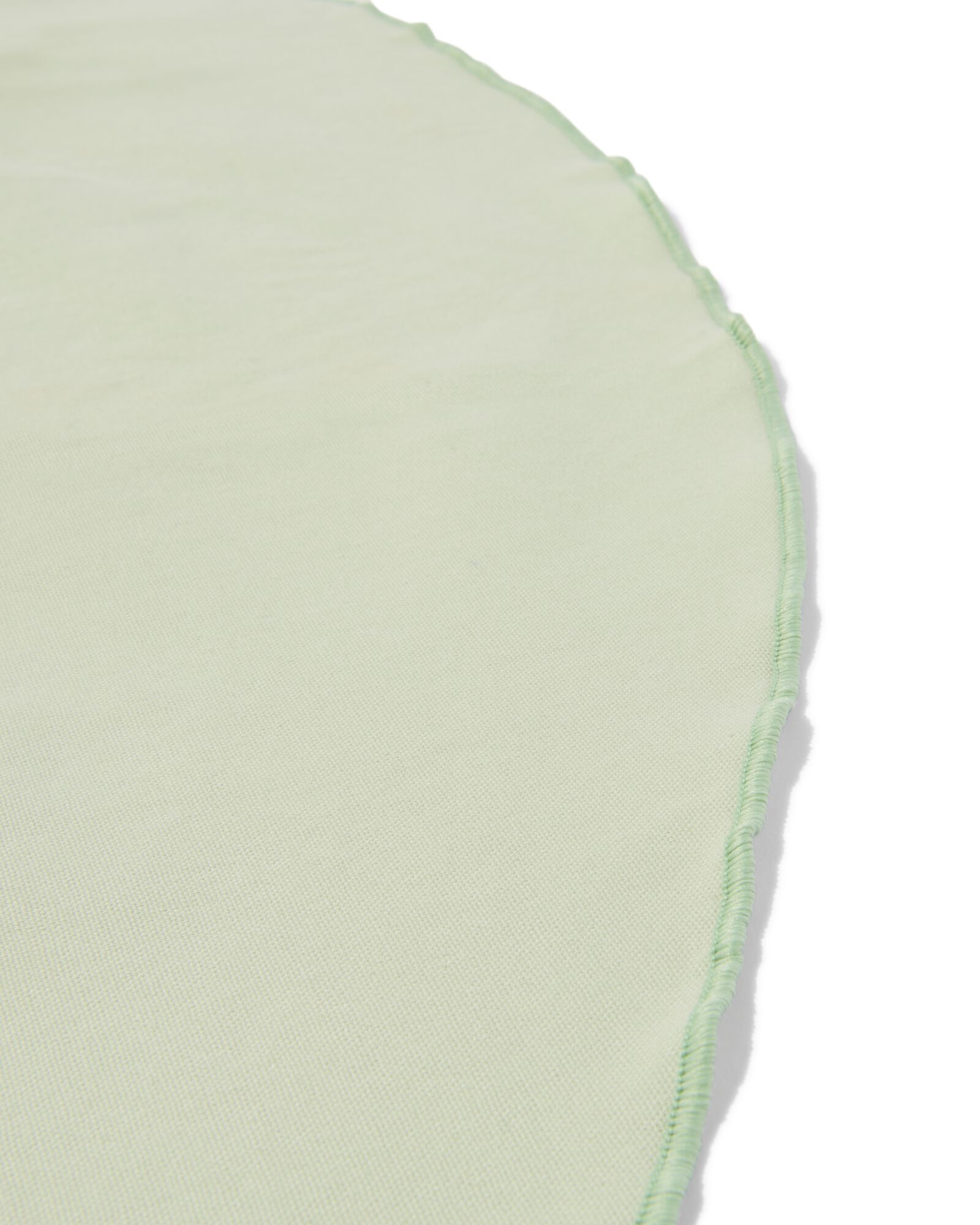Tischtuch ⌀ 180 cm Baumwolle rund, gr&uuml;n - 5300162 - HEMA