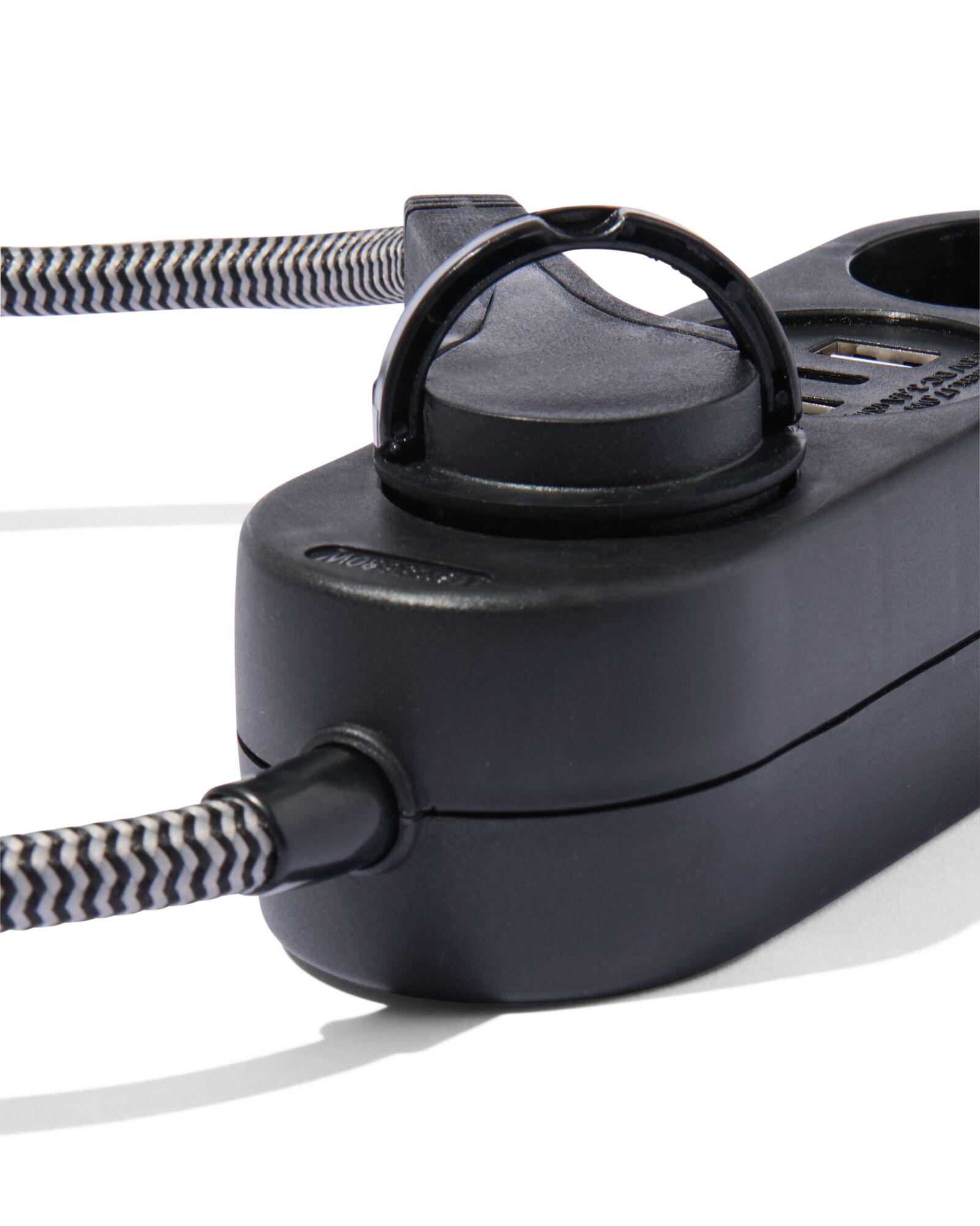 bloc multiprise 2 prises avec USB 1,5m noir - 81010015 - HEMA