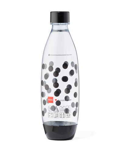 Bouteille en plastique Sodastream 1L pois noirs - 80405217 - HEMA