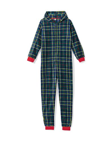 War-Child-Onesie f&uuml;r Erwachsene, Karomuster dunkelblau - 23400535DARKBLUE - HEMA