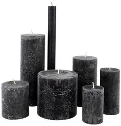 bougies rustiques anthracite anthracite - 1000020024 - HEMA