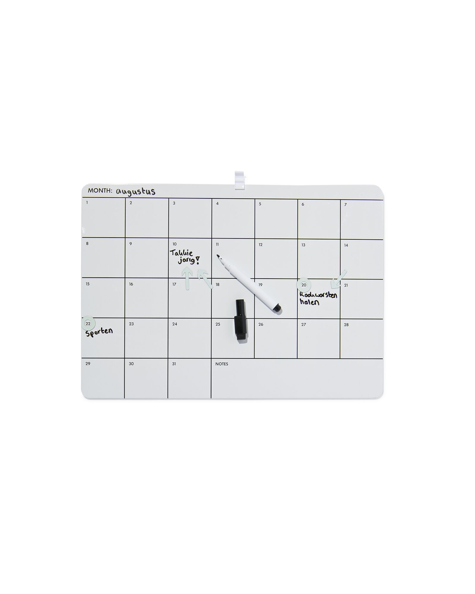 whiteboard 28x39 maandplanner - 14100615 - HEMA