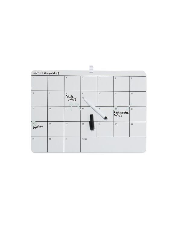 whiteboard 28x39 maandplanner - 14100615 - HEMA