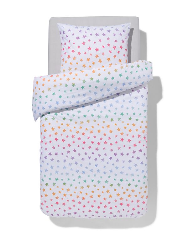 housse de couette coton doux enfant 140x200 &eacute;toiles - 5730205 - HEMA