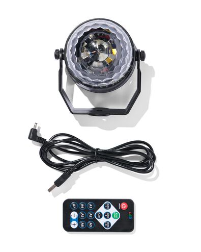 instelbare disco lamp met muzieksynchronisatie - 39600086 - HEMA