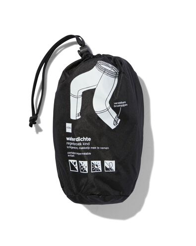 pantalon de pluie pour enfant l&eacute;ger imperm&eacute;able noir noir - 18440200BLACK - HEMA