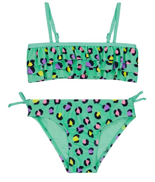 HEMA Kinder Bikini, Mit Volants Mintgrün  - Onlineshop Hema