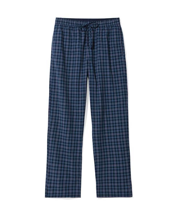 pantalon de pyjama homme coupe r&eacute;guli&egrave;re carreaux bleu fonc&eacute; bleu fonc&eacute; - 23686110DARKBLUE - HEMA