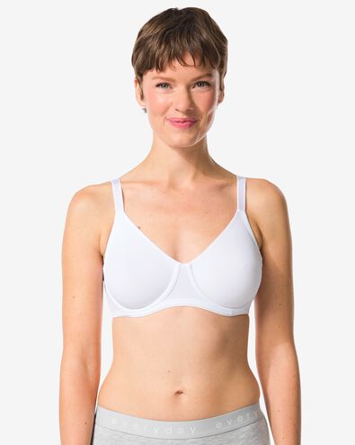 niet voorgevormde bh met beugel - 2 stuks beige beige - 21821040BEIGE - HEMA