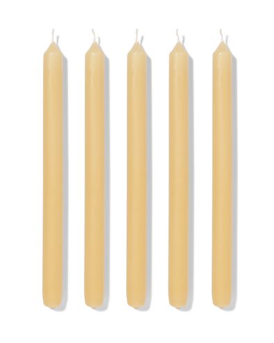 bougie longue &Oslash;2,2x29cm jaune clair - 12 pi&egrave;ces - 13504228 - HEMA