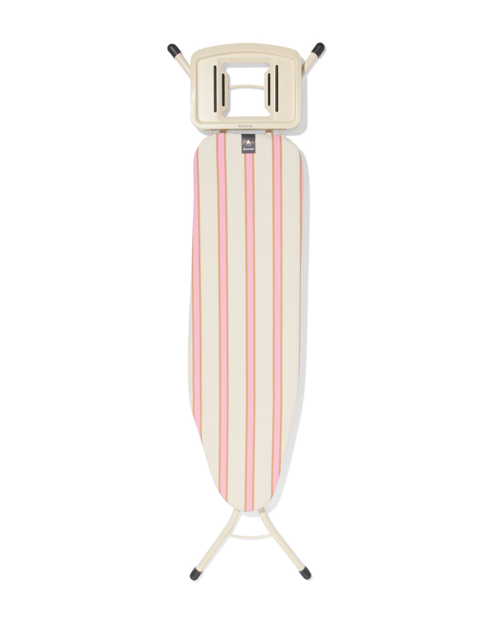 Brabantia strijkplank A 110x30cm  voor strijkijzer strepen roze - 20500171 - HEMA