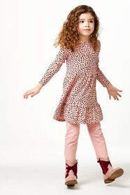 Kinder-Kleid, gerippt rosa rosa - 1000022438 - HEMA