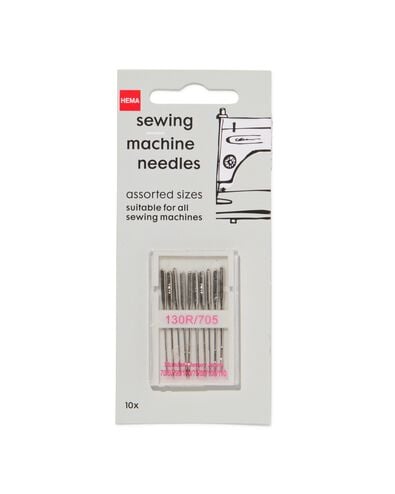 10er-Pack N&auml;hmaschinennadeln, 130R/705 - 1472085 - HEMA