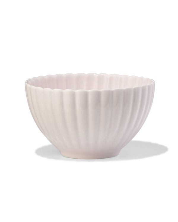 Sch&auml;lchen ⌀ 12 cm, Steingut, Blume, Rosa - 9650345 - HEMA