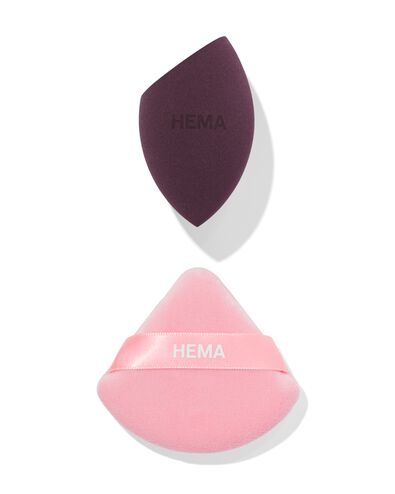 blending spons en poederdons set  - 11200019 - HEMA