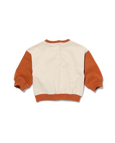 Baby-Sweatshirt, Colorblocking braun 98 - 33179547 - HEMA