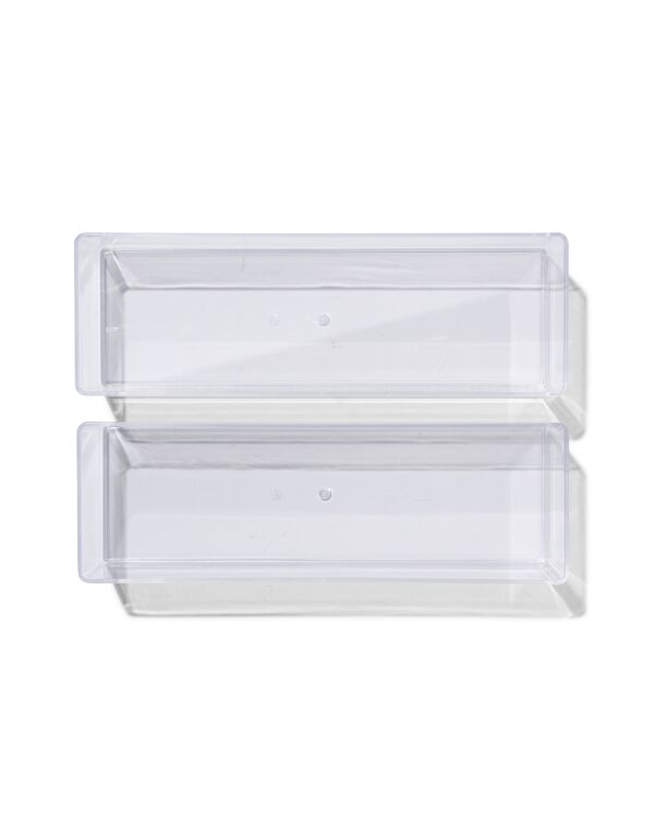 bakje transparant M - 2 stuks - 39822141 - HEMA
