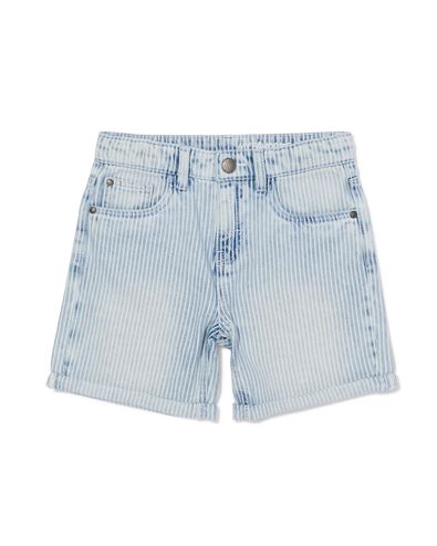 kinder korte broek strepen blauw - 30786709BLUE - HEMA