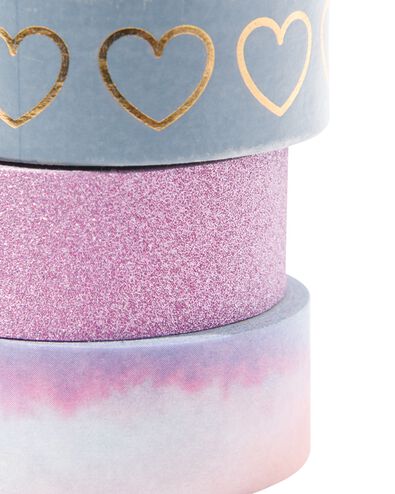 3 washi tapes &agrave; paillettes - 14190071 - HEMA