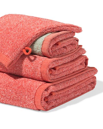 Handtuch 70 X 140 cm schwere Qualit&auml;t, Rotmeliert rot Duschtuch, 70 x 140 - 5200271 - HEMA