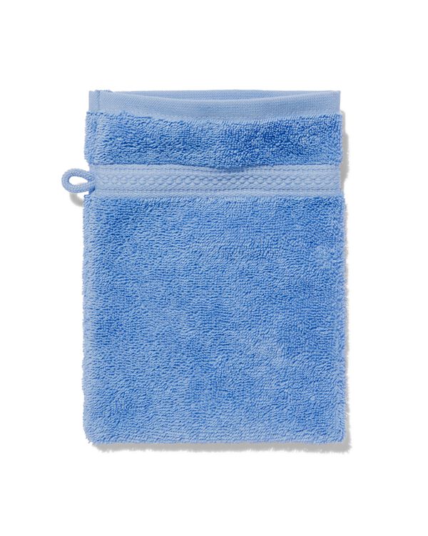 gant de toilette qualité épaisse bleu frais - 5250382 - HEMA