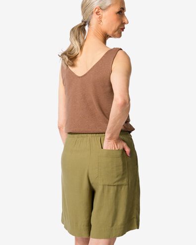 short femme Selma coupe d&eacute;contract&eacute;e vert vert - 36209650GREEN - HEMA