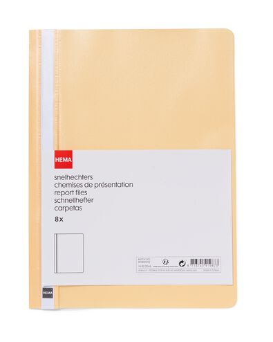 8&nbsp;chemises de pr&eacute;sentation A4 - 14822246 - HEMA