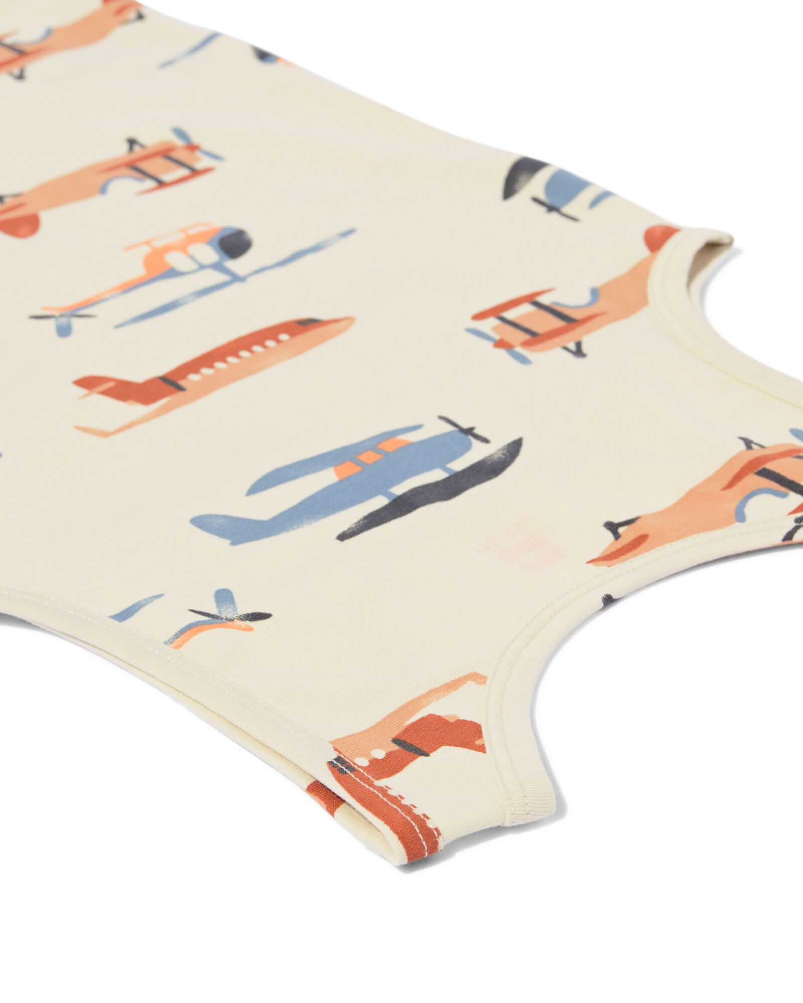 débardeurs coton extensible enfant avion - lot de 2 blanc cassé blanc cassé - 19230060OFFWHITE - HEMA