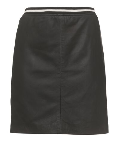 jupe femme en cuir noir - 1000010599 - HEMA