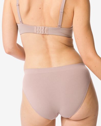 damesslip naadloos micro beige beige - 19601524BEIGE - HEMA