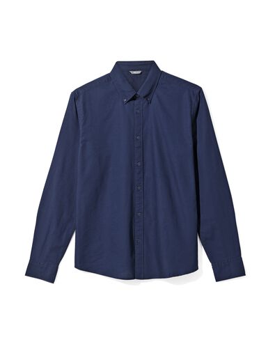 herenoverhemd  donkerblauw - 2140150DARKBLUE - HEMA