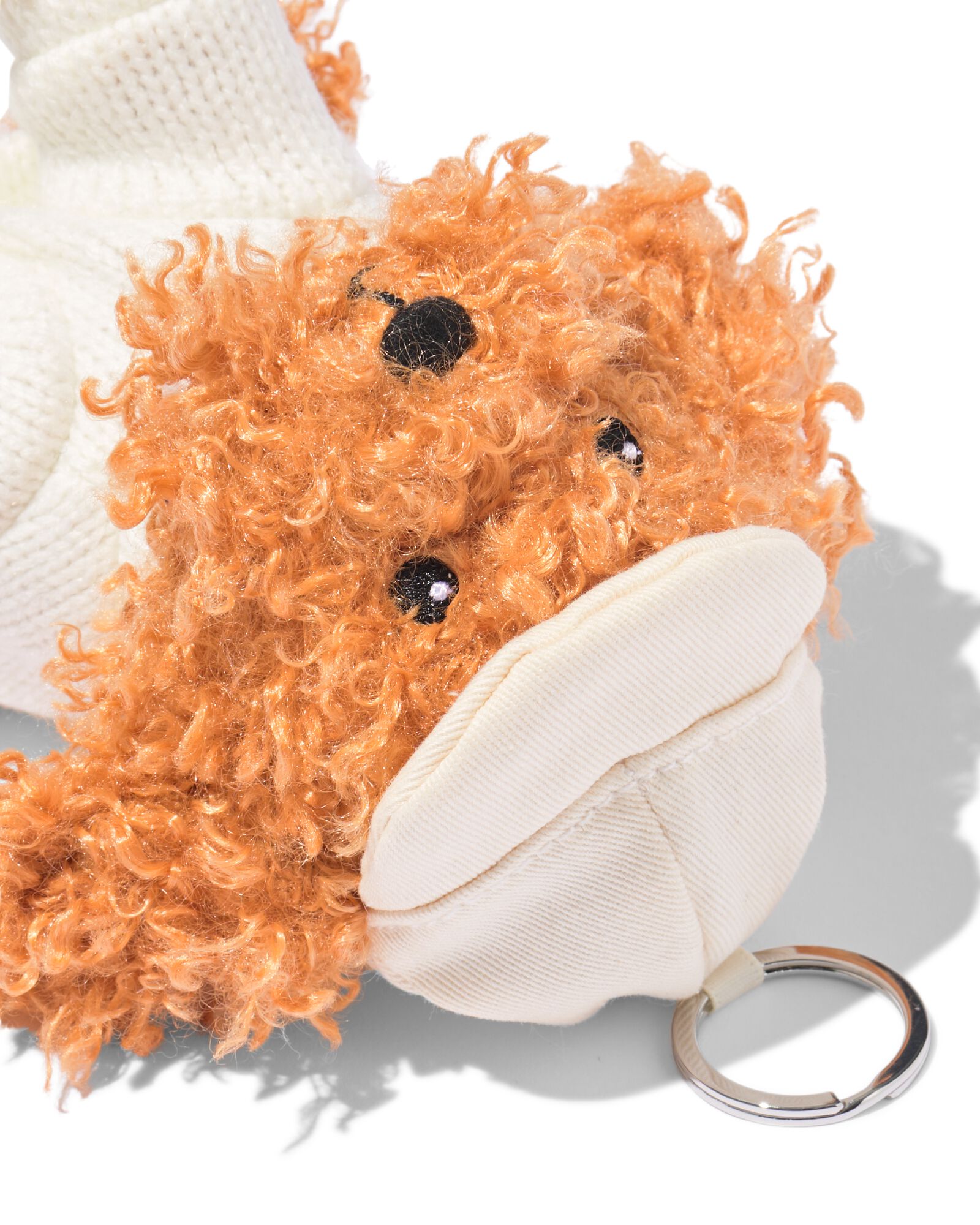 sleutelhanger 9x9x12cm hond Buttons - 61104310 - HEMA