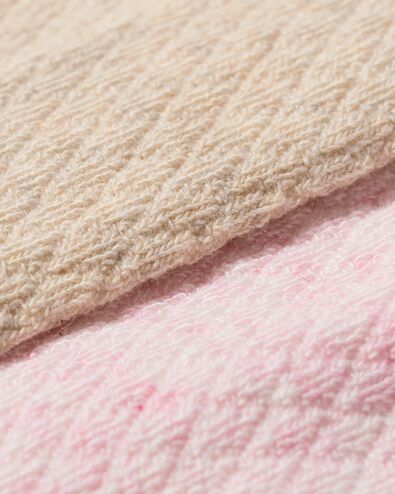 collants enfant structur&eacute;s - lot de 2 rose - 4371000PINK - HEMA