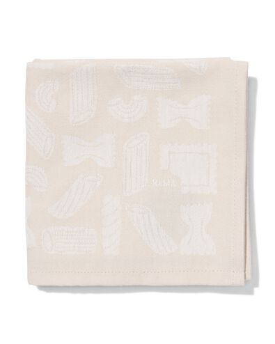 Geschirrtuch 65 x 65 cm Baumwolle, Pasta - 5400133 - HEMA