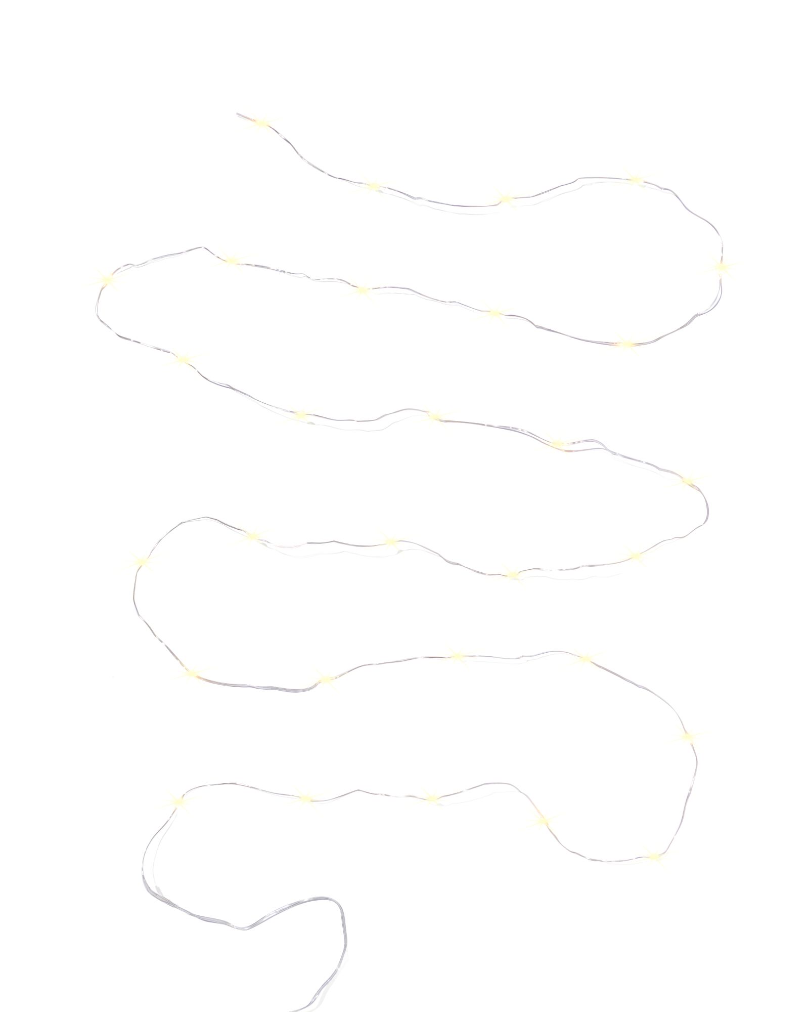 guirlande lumineuse 3&thinsp;m avec 30 LED fil argent&eacute; pour l'int&eacute;rieur - 25550023 - HEMA