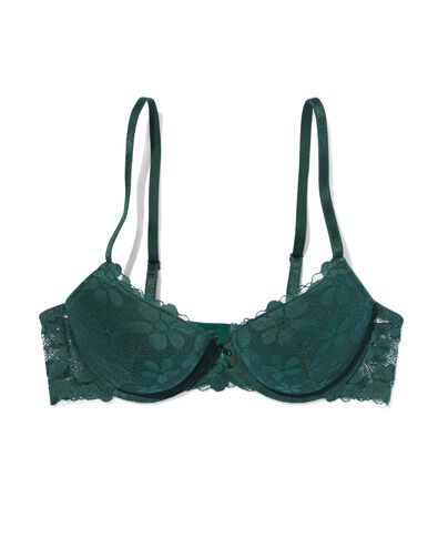 vorgeformter Push-up-B&uuml;gel-BH, Spitze gr&uuml;n - 21800868GREEN - HEMA